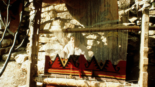 Kilim weaver