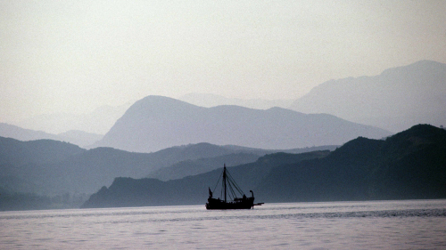 Off the Black Sea coast of Turkey