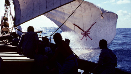 Loose headsail in high wind
