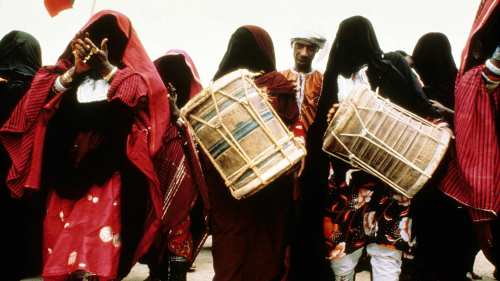 Women drummers at launch