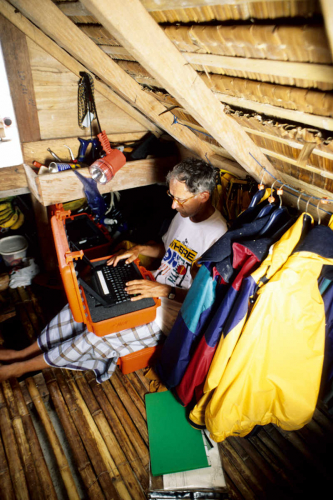 Tim severin in cabin