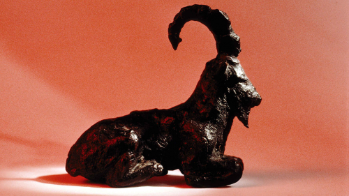 Bronze age goat figurine
