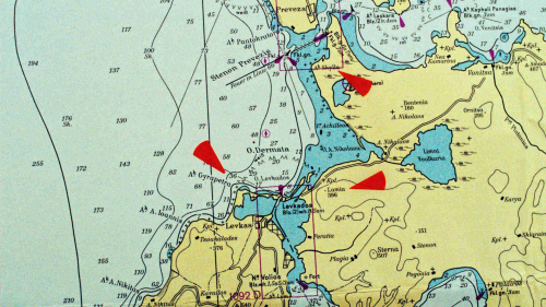 Cape Skylla and Levkas channel