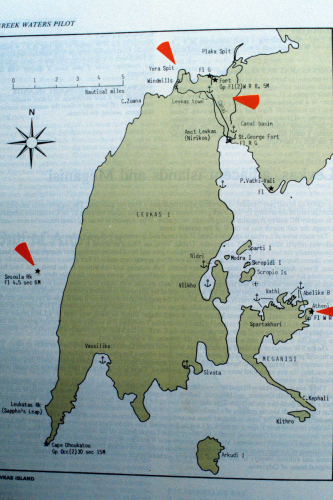 Levkas map
