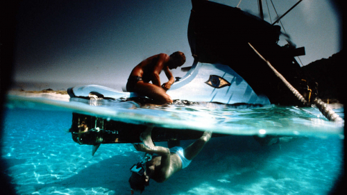 Semi submerged shot